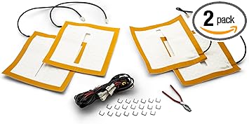 SuperATV Universal UTV Heated Seat Kit with Dual-Zone Control - Ride Comfortably in Cold Weather | Includes 2 Seat Kits